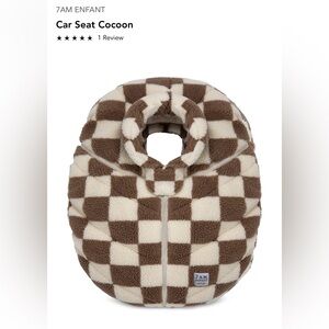 7am ENFANT CAR SEAT COCOON - CHECKER BERBER